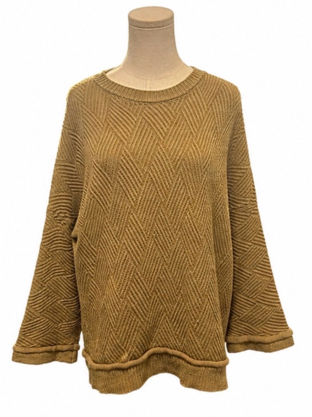 Easel Los Angeles Oversized Textured Knit Sweater Size M